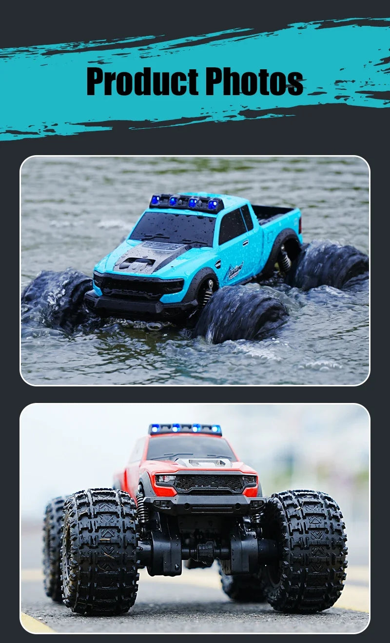 Auto RC Anfibio JJRC C8816 4WD Todoterreno con Luces LED 1:16