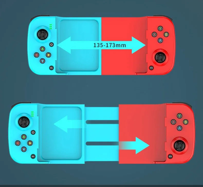 Controlador de juegos extensible inalámbrico D3 compatible con Bluetooth para teléfonos móviles Android Ios PC Gamepad Joystick Control de juego