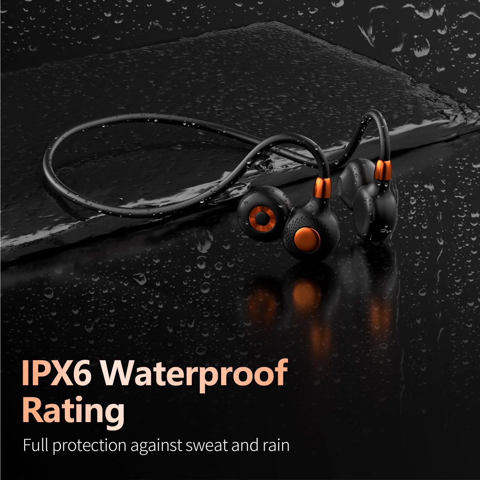Ortizan i10 auriculares inalámbricos Bluetooth BT5.3 auriculares abiertos deportivos impermeables IPX6 auriculares inalámbricos con micrófono 10H de tiempo de reproducción