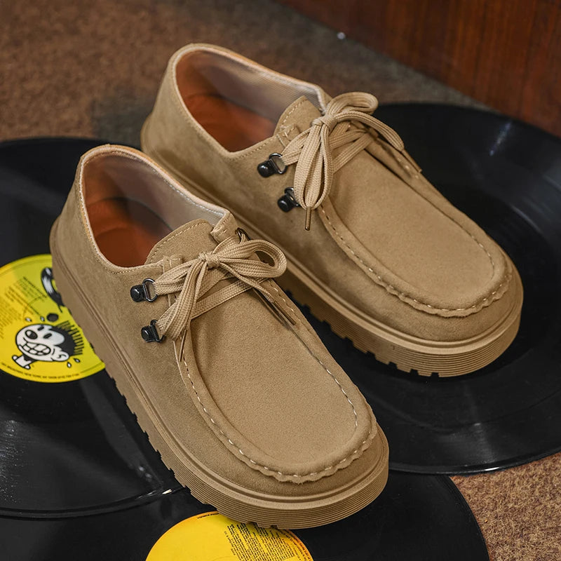 Zapatos descalzos con punta ancha para hombre, calzado informal retro clásico, zapatos ligeros para deportes al aire libre, zapatos para caminar, zapatos de trabajo de suela gruesa de color caqui