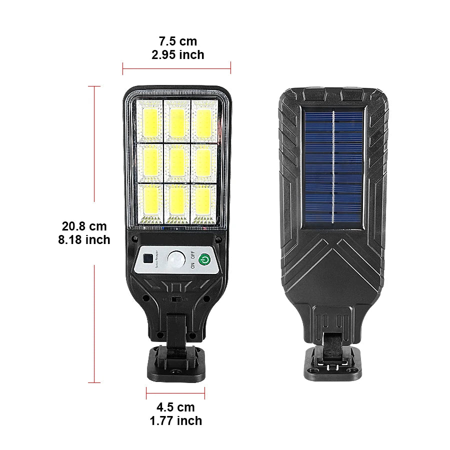 Lámpara Solar LED para Jardín con Sensor de Movimiento IP65