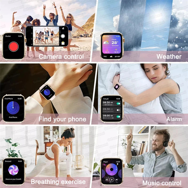 Reloj Inteligente NFC Salud Femenina AMOLED