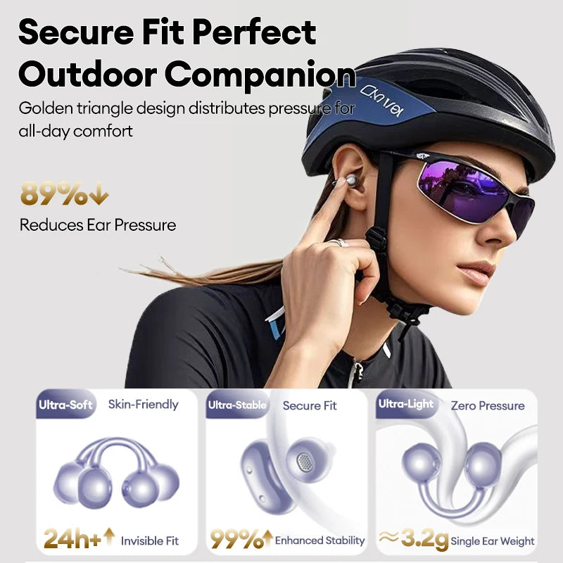 Lenovo LK6 Auriculares Bluetooth 5.4 con Clip