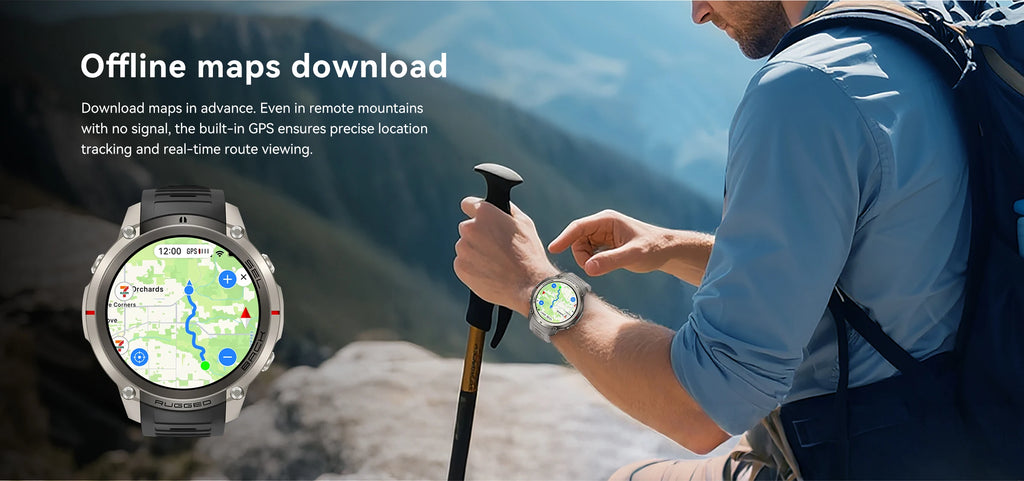 Reloj Inteligente GPS 1.43 Mapa Sin Conexión