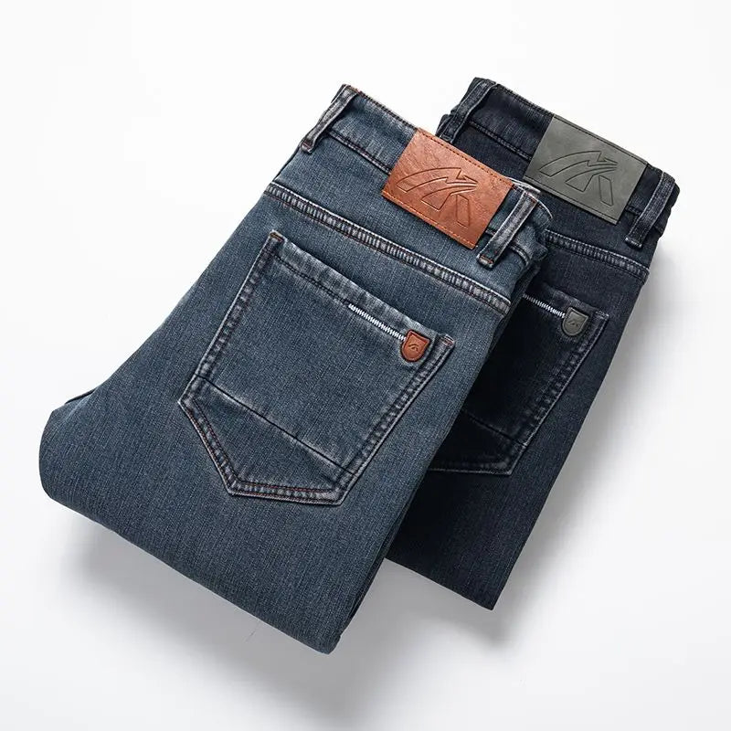 Pantalones Vaqueros de Terciopelo Cálidos para Hombre, Rectos, Invierno