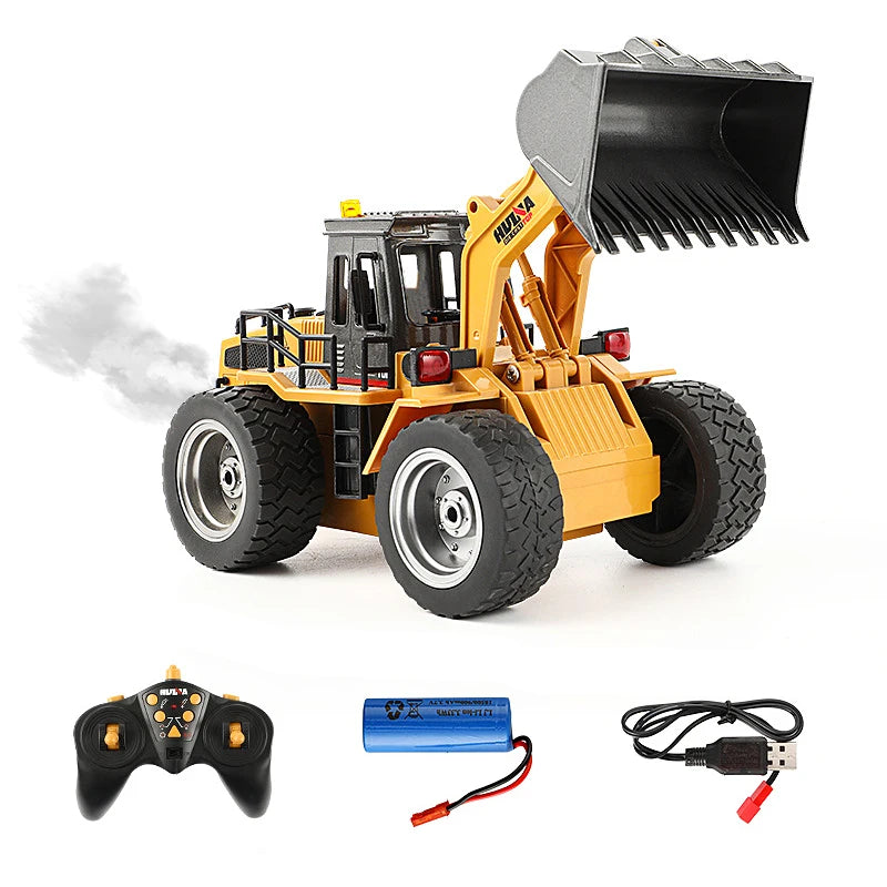 Tractor RC 1:18 con Pala Huina Juguete de Control Remoto