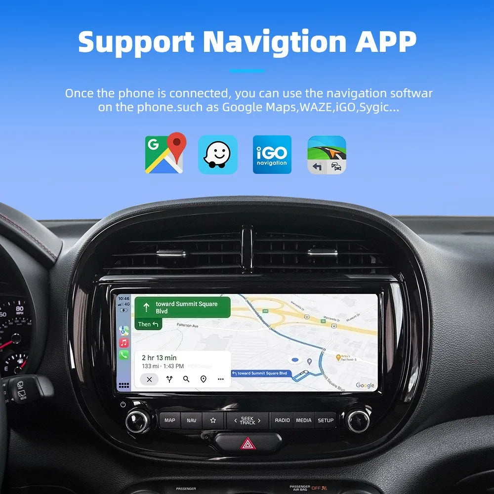 Adaptador inalámbrico CarPlay Android Auto 2 en 1, Dongle para coche, conexión automática Plug & Play para iPhone y Android, coche con cable de fábrica