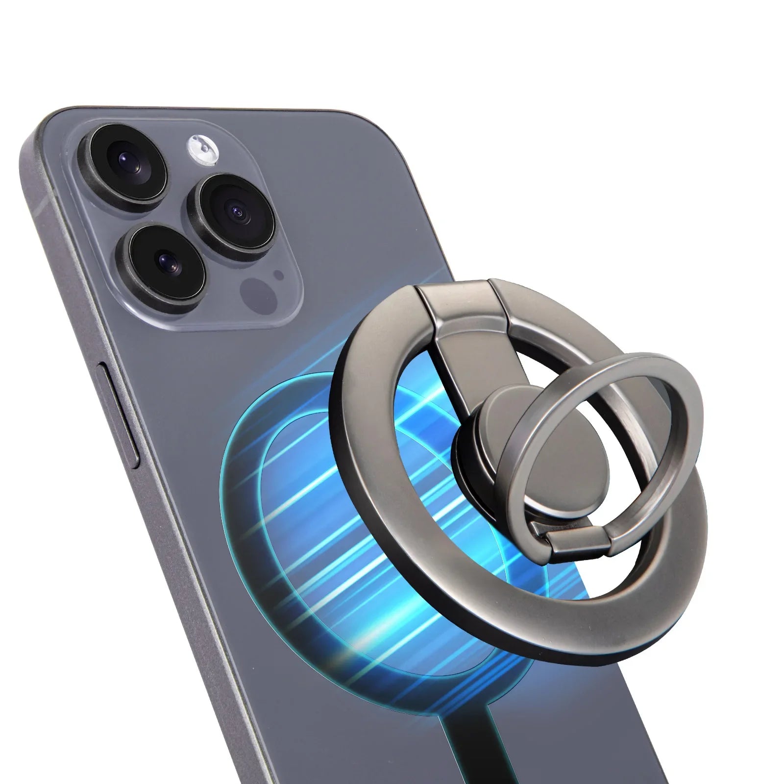 Soporte Magnético para Teléfono, Anillos Magnéticos de Doble Cara para iPhone y Samsung, para Gimnasio, Hogar y Viajes, Accesorio de Fuerte Adhesión