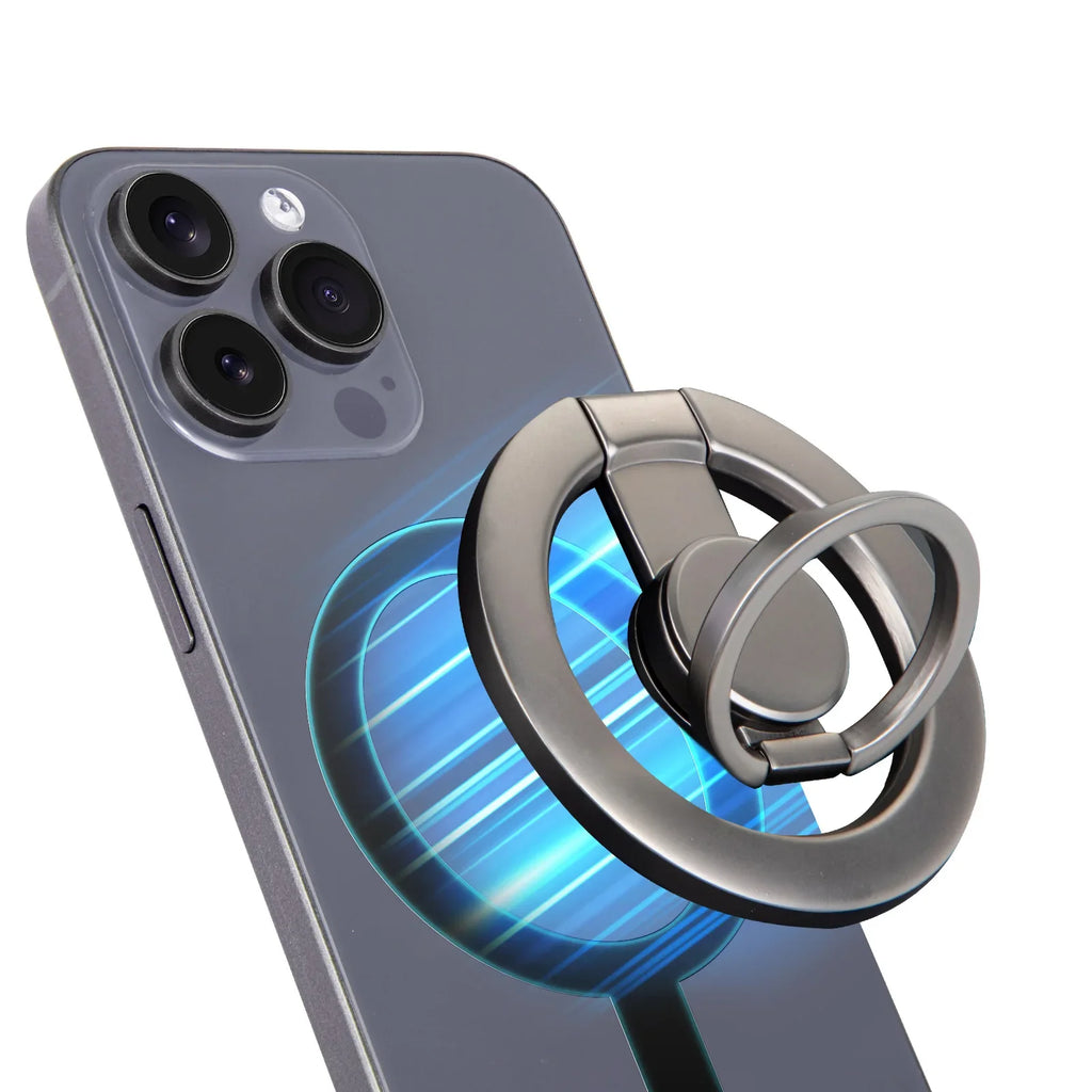 Spinner Antiestrés Plegable y Soporte Magnético para Teléfono con Anillo para Dedos, Compatible con Magsafe iPhone 17 16 15 14 13 12 Pro Max
