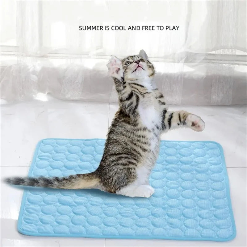 Alfombra Refrescante para Mascotas, Autoenfriante, Impermeable, para Perros y Gatos, Cama, Almohada, Cojín para Uso en Interiores y Exteriores