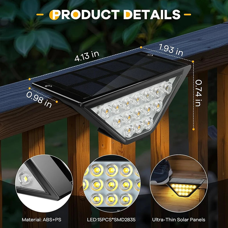 Luces Solares de Paso para Escalera y Jardín
