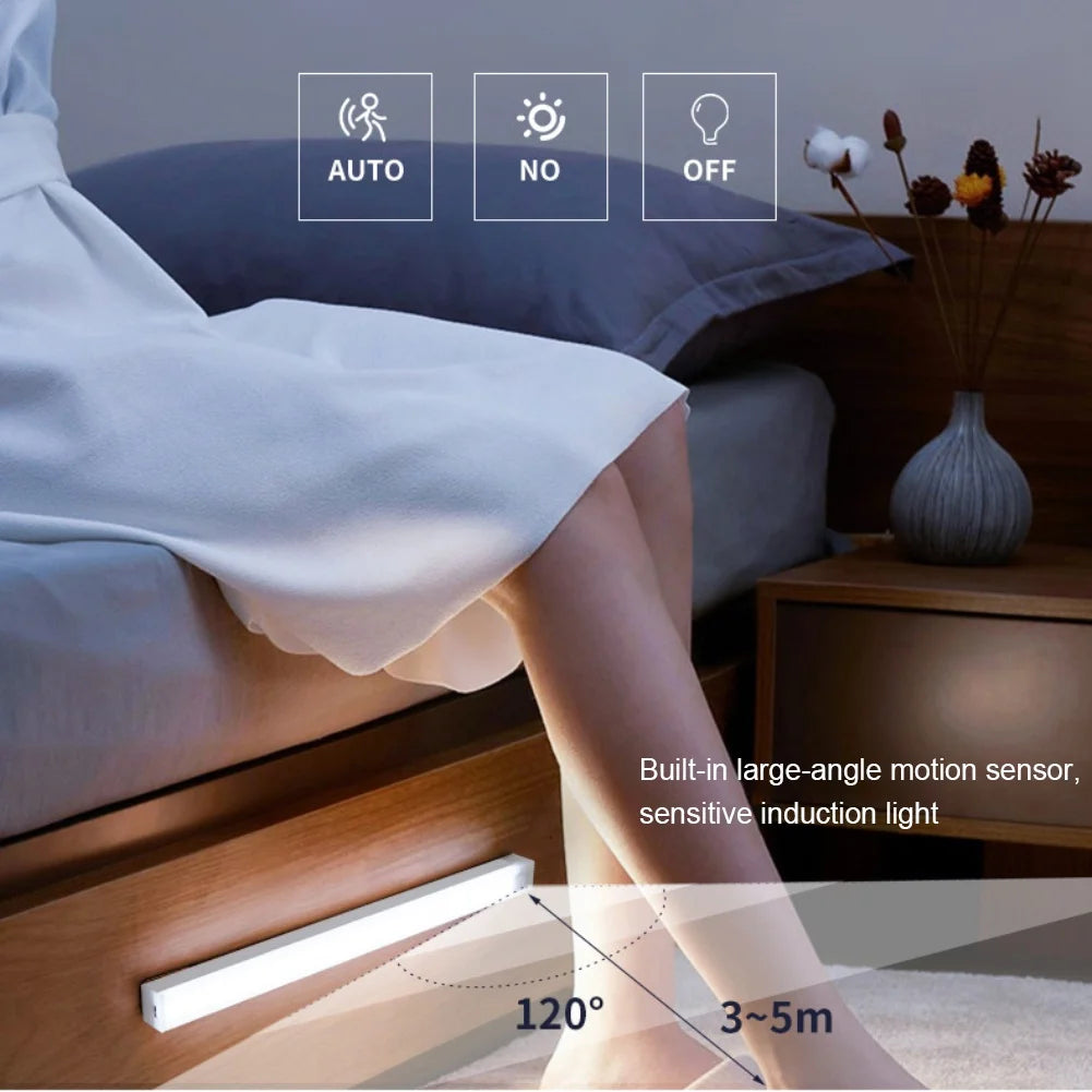 Barra LED con Sensor de Movimiento Recargable USB