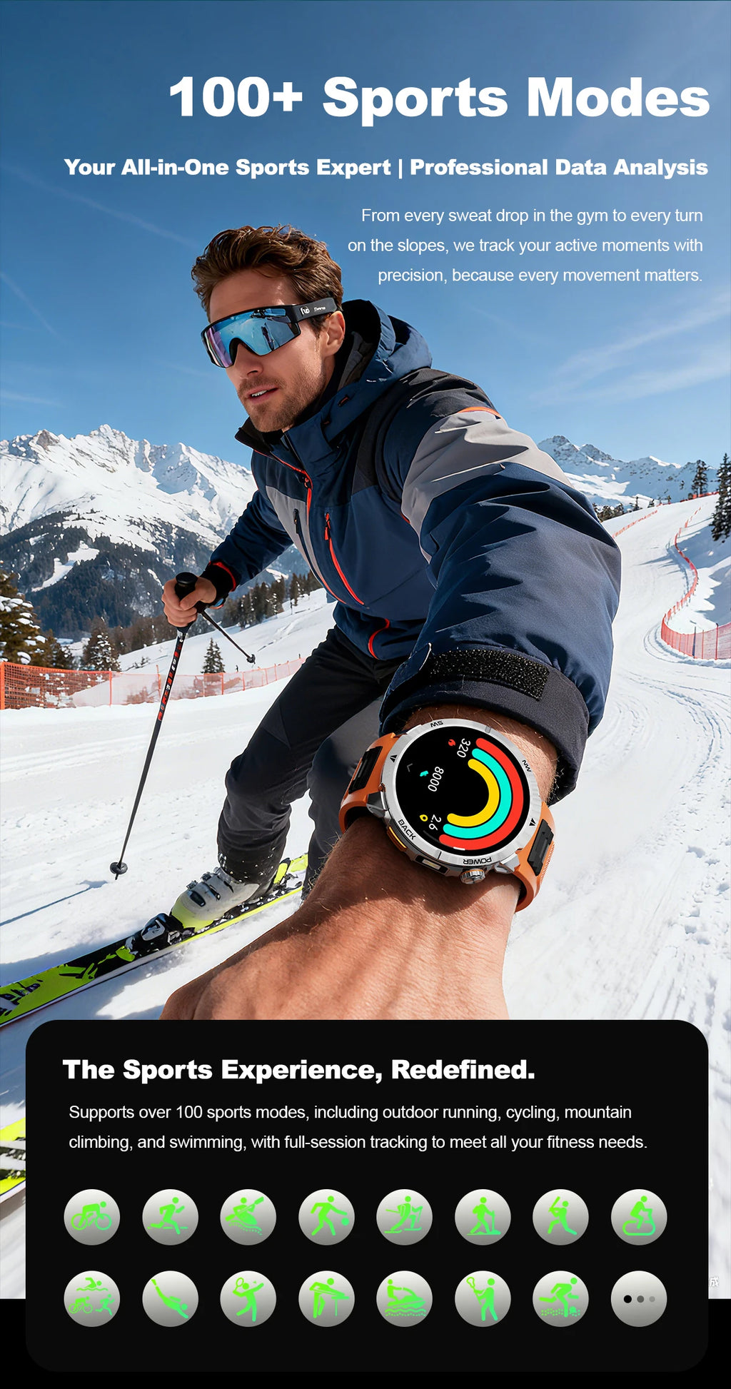 Nuevo Reloj Inteligente T-Rex3 Ultra 2026 con Batería Grande de 1000 mAh, GPS, Resistente al Agua IP68, Linterna LED, Brújula, para Actividades al Aire Libre, Regalo