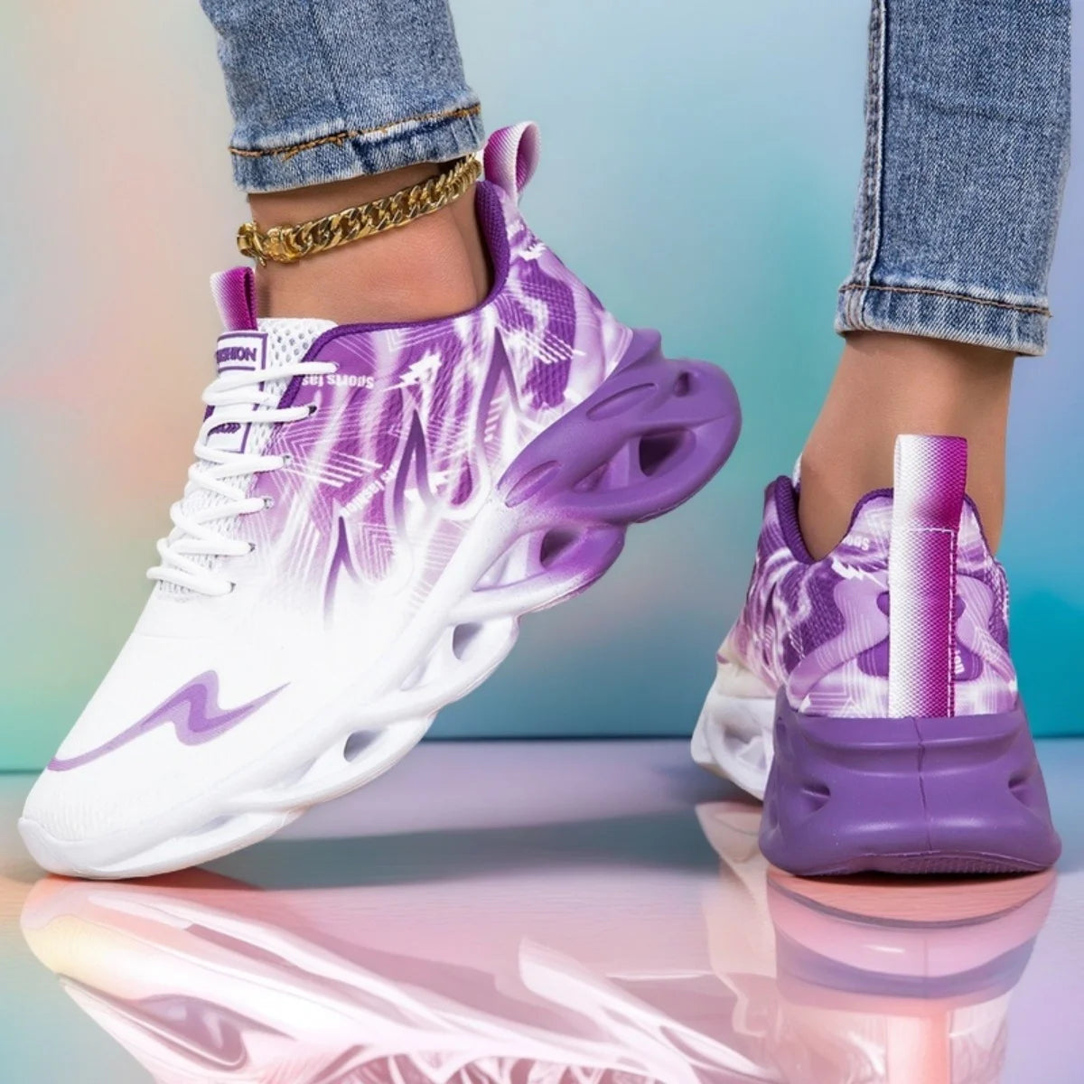 YRZL, zapatillas vulcanizadas para mujer, zapatos deportivos informales ligeros de verano para mujer, zapatillas transpirables para correr, zapatos Tenis para caminar