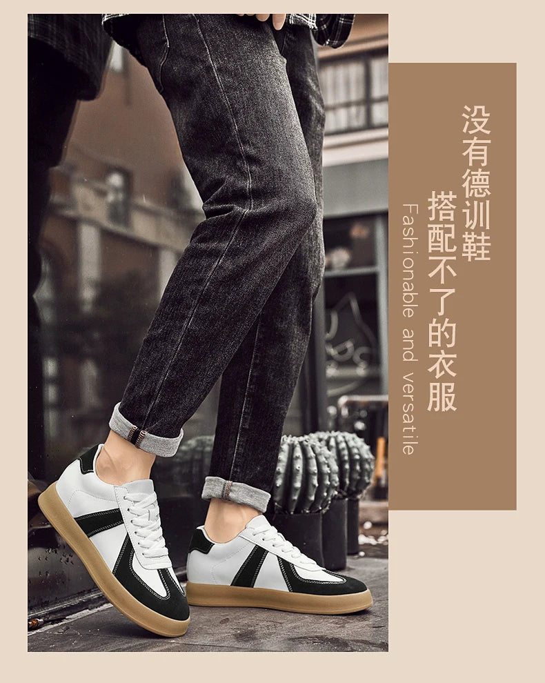 Zapatos invisibles con aumento de altura, zapatos de entrenamiento moral de 8cm, zapatillas informales transpirables de verano con aumento de altura interior para hombre, zapatos Forrest Gump versátiles Retro de cuero genuin
