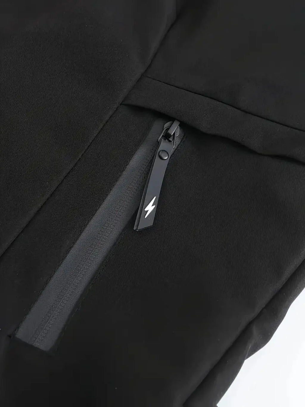 Chaqueta con Capucha para Hombre – Estampado Letras, Cierre Cremallera
