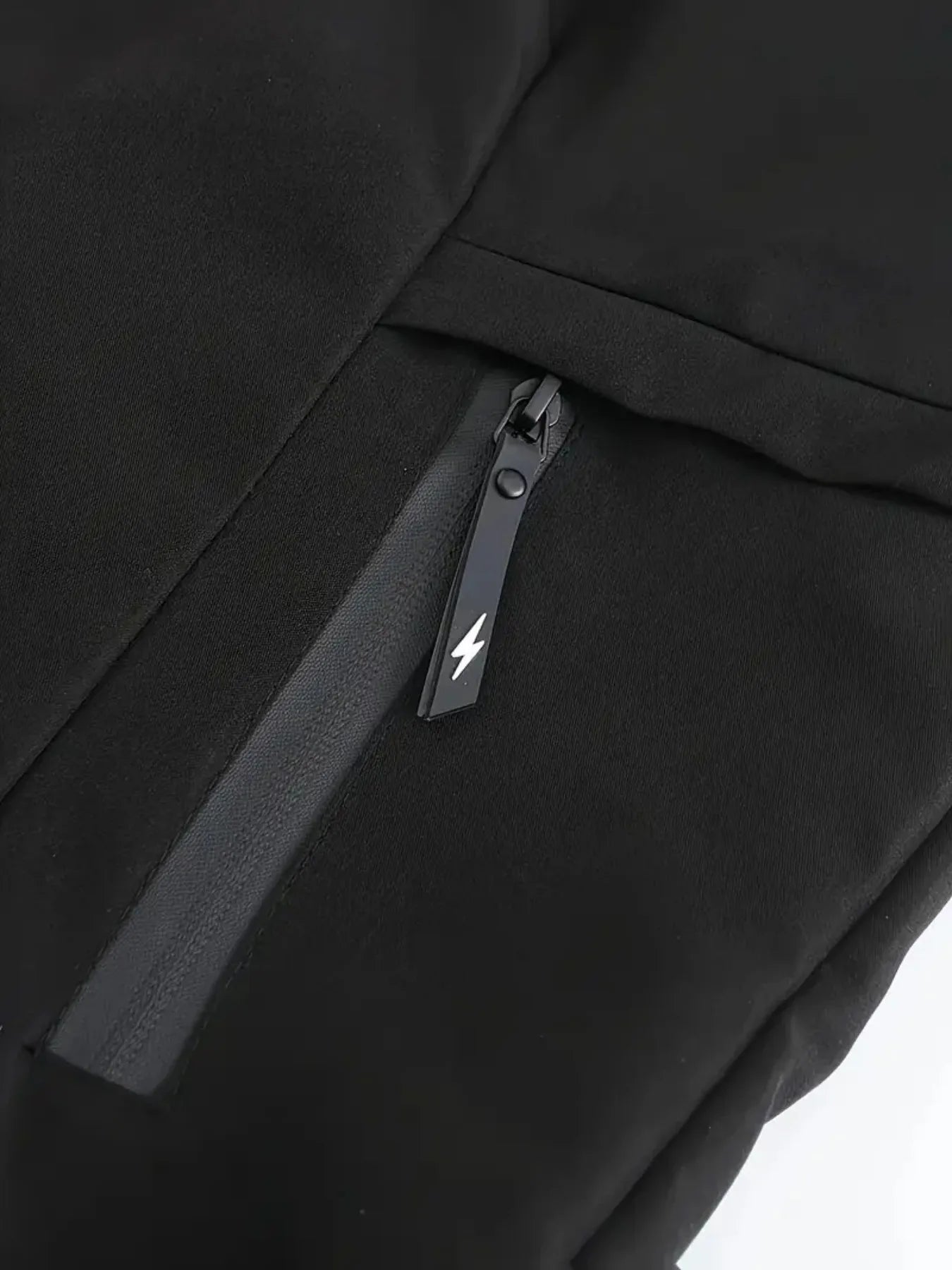 Chaqueta con Capucha para Hombre – Estampado Letras, Cierre Cremallera