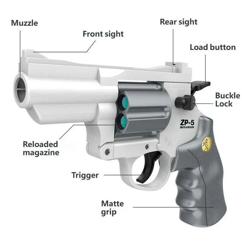 Juguete de exterior, pistola de balas de espuma EVA suave, pistola de juguete manual de espuma suave, juego de tiro deportivo, juguetes interactivos para niños y adultos, regalo.