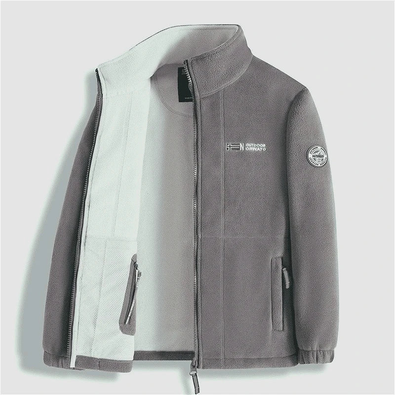 Chaqueta Polar de Invierno para Hombre con Cierre