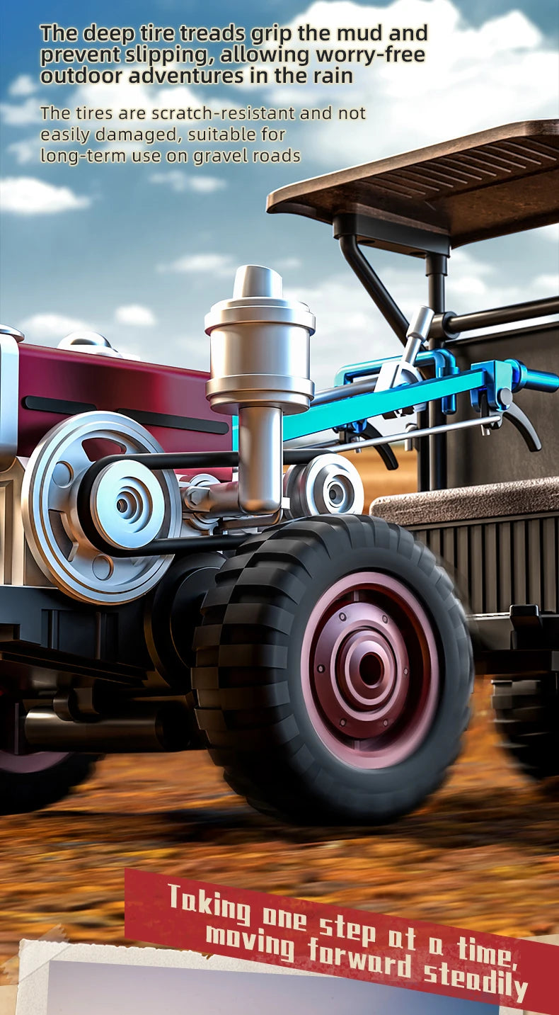 Tractor RC 4WD a Escala 1:18 con Sonidos y Luces, Control 2.4G