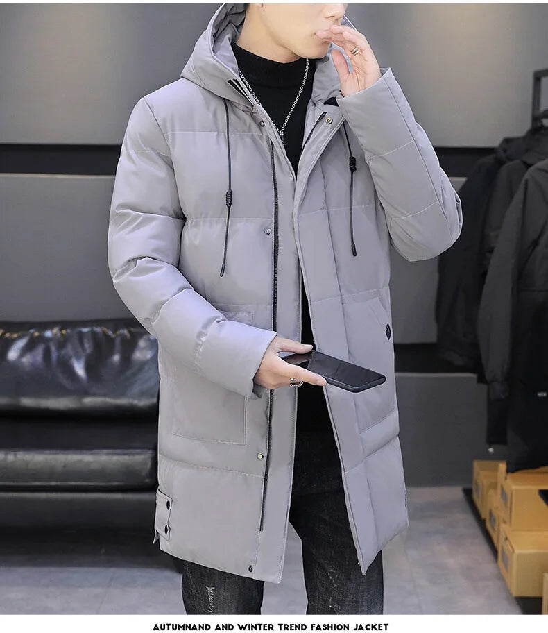 Campera con Capucha para Hombre – Abrigo de Invierno Grueso