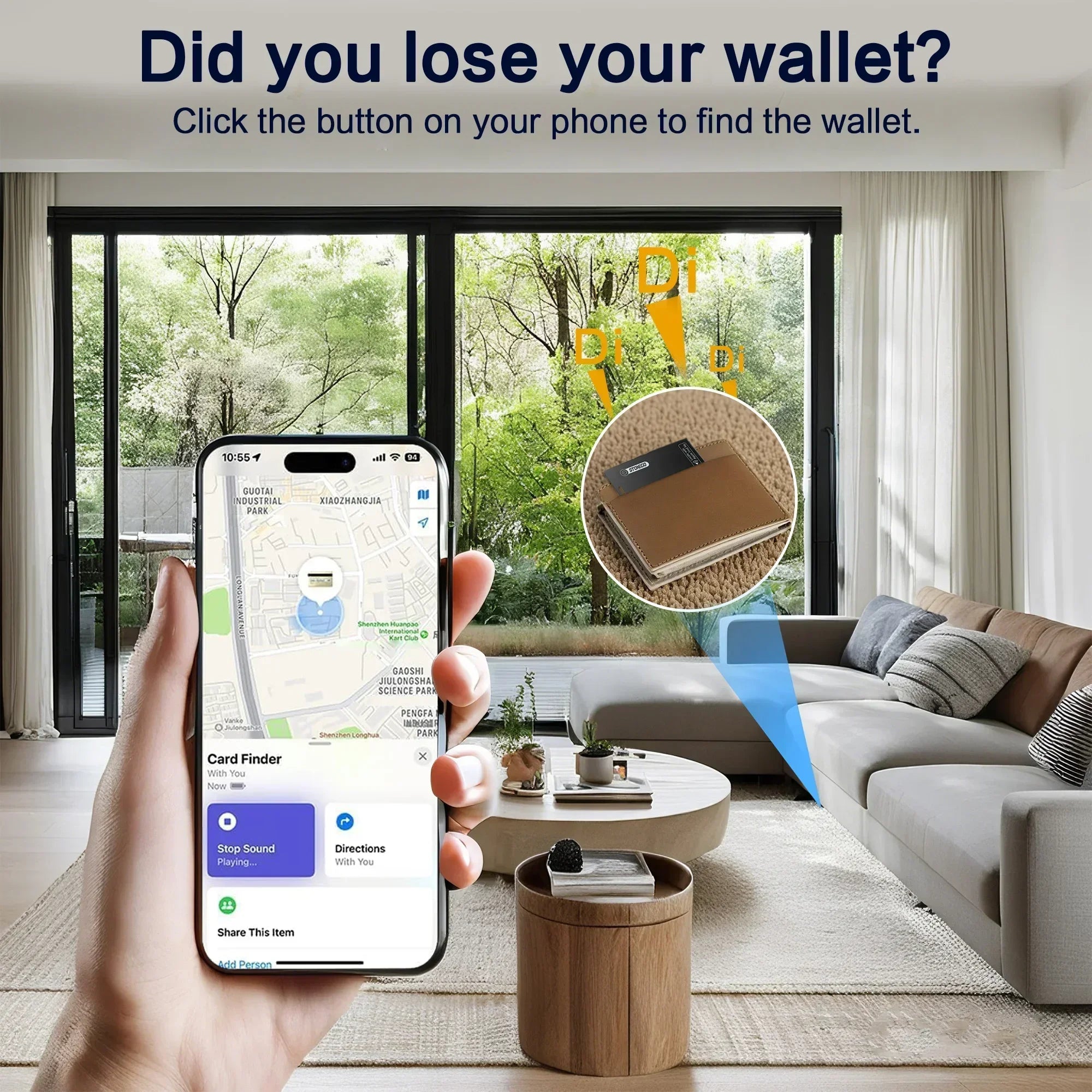 Localizador de Llaves y Mascotas Recargable Ultrafino, Resistente al Agua IP68, Compatible con Apple Find My iOS