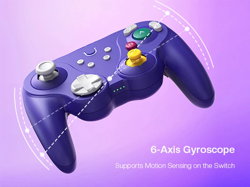 Controlador de juego inalámbrico NYXI Warrior Lite morado para Switch 2/PC
