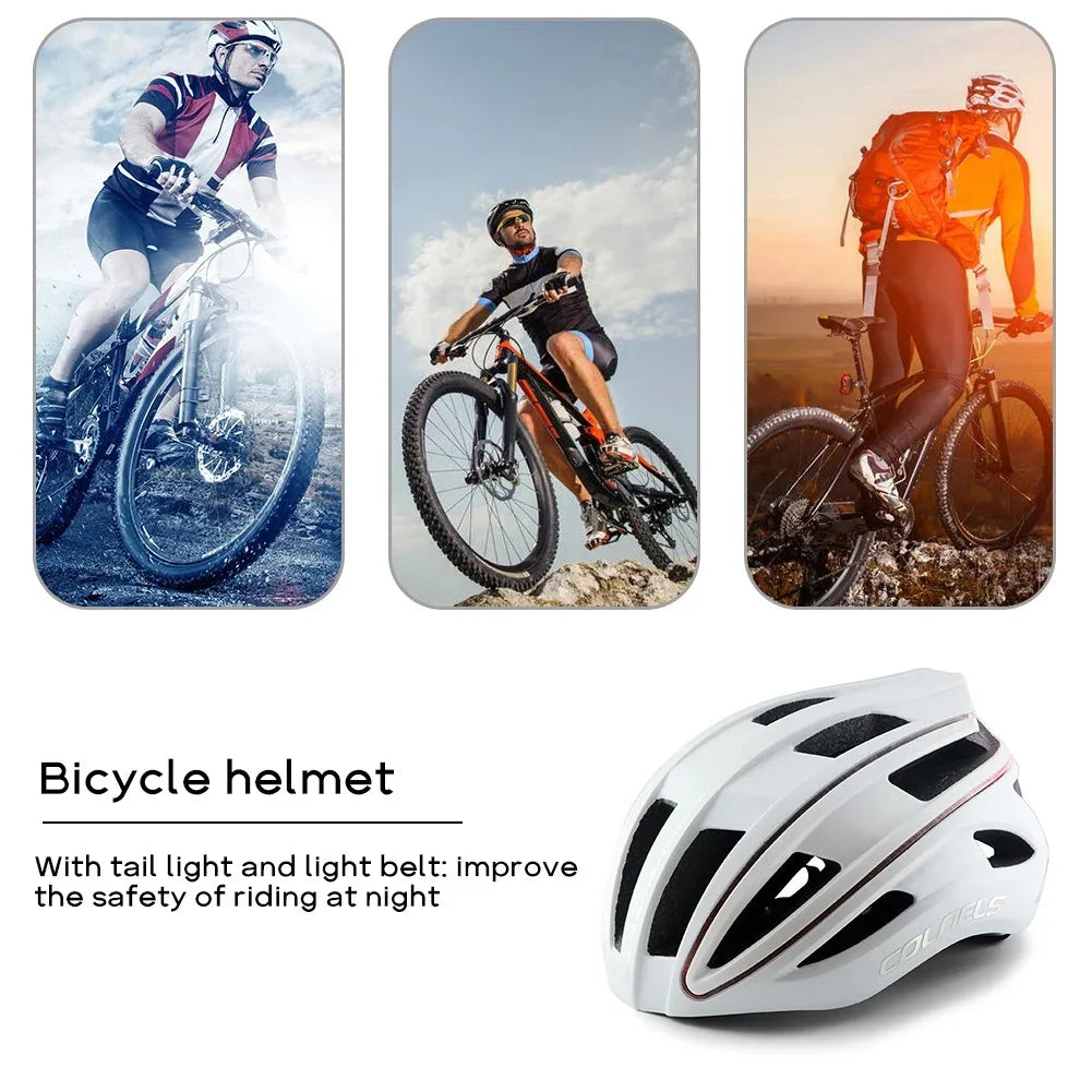 Casco de Ciclismo con Luz LED Trasera Recargable