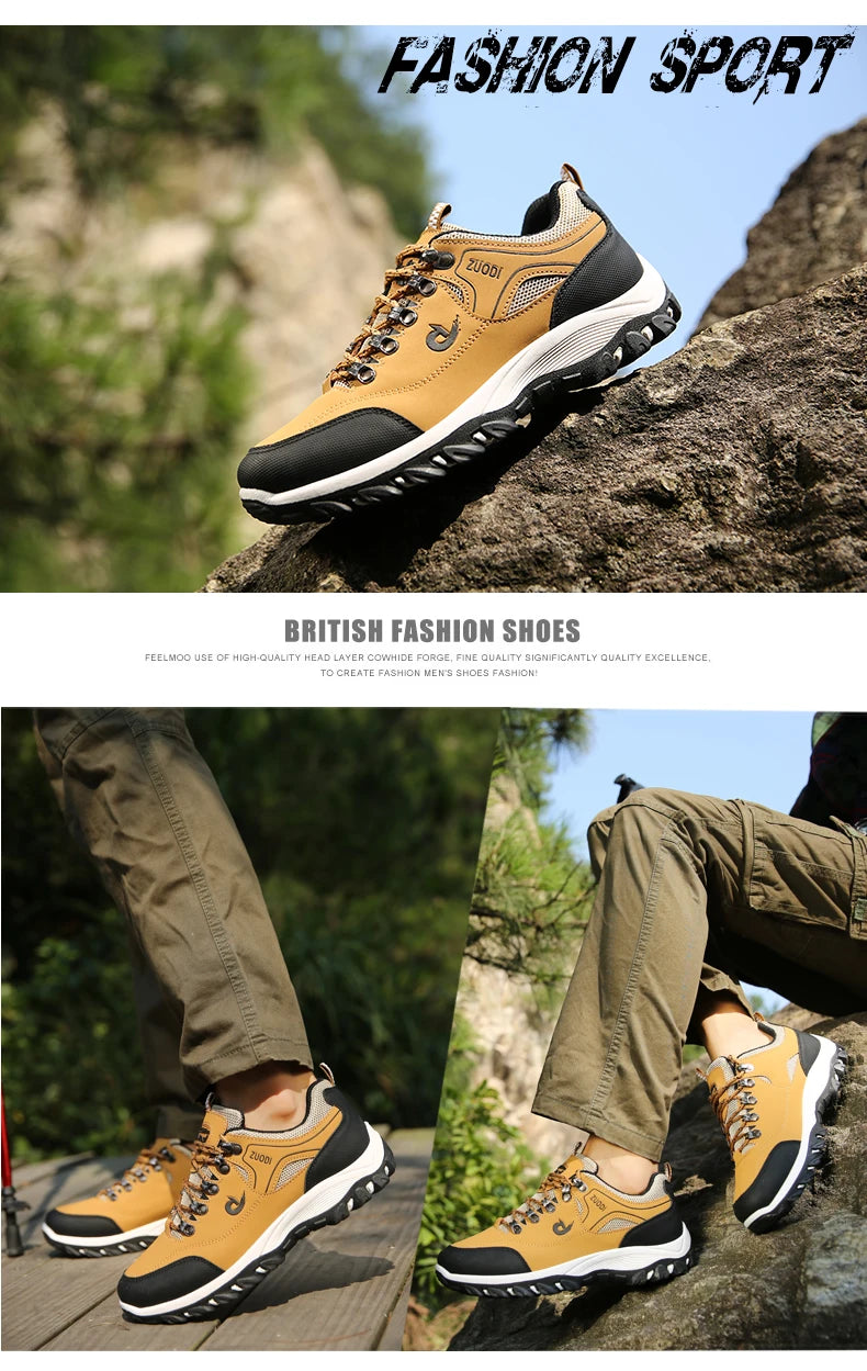 Zapatos informales de cuero para hombre, zapatillas deportivas para correr, Tenis ligeros para caminar, Otoño e Invierno