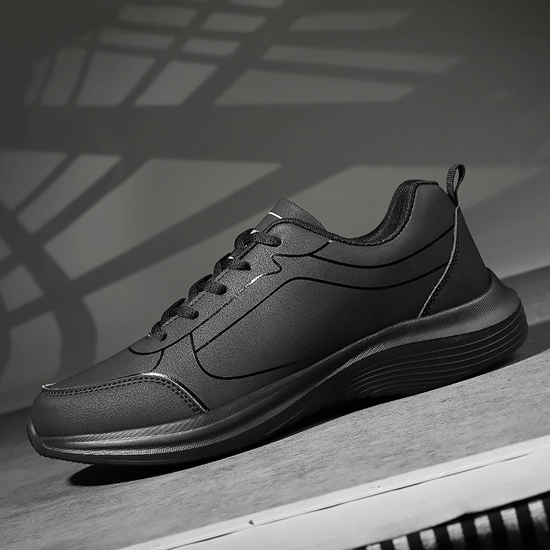 Nuevos zapatos para correr para hombre, zapatillas cálidas de invierno para hombre, zapatos antideslizantes transpirables para caminar para hombre, zapatos informales suaves con cordones, ligeros