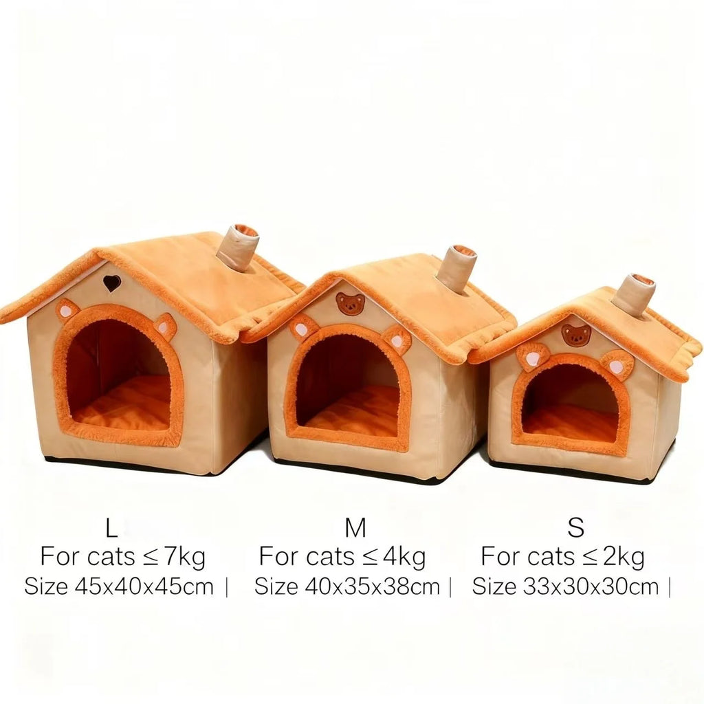 Casa cama para perros y gatos – extraíble y lavable