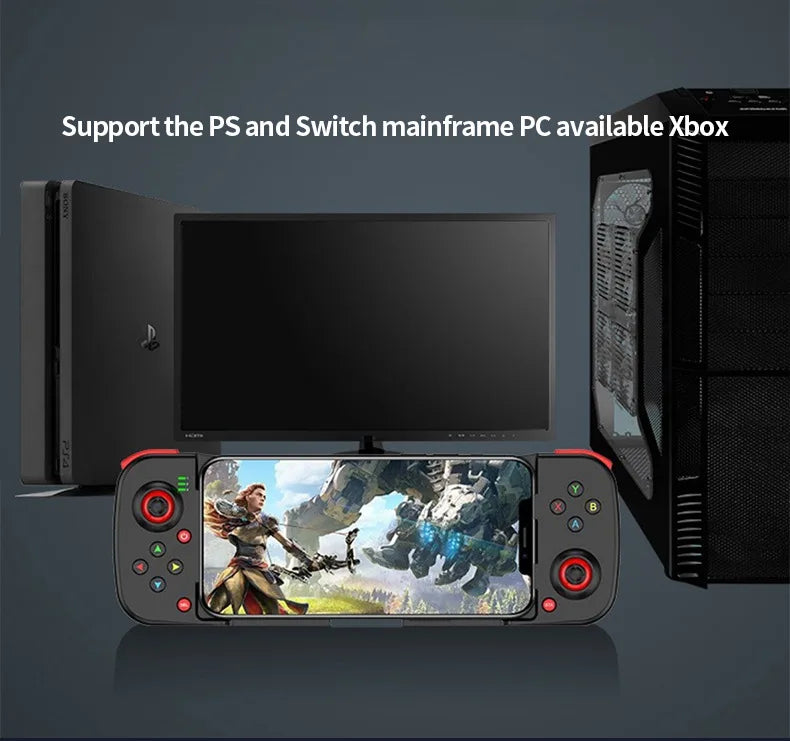 Controlador de juegos extensible inalámbrico D3 compatible con Bluetooth para teléfonos móviles Android Ios PC Gamepad Joystick Control de juego