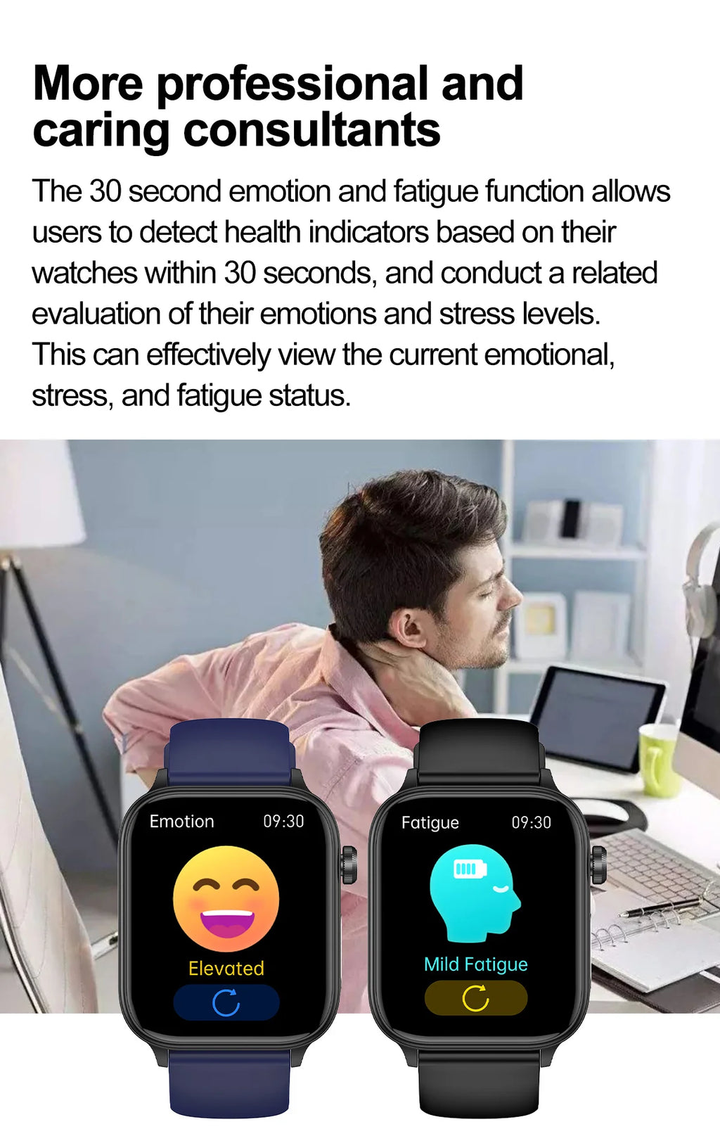 Smartwatch con Diagnóstico AI y ECG para Hombre