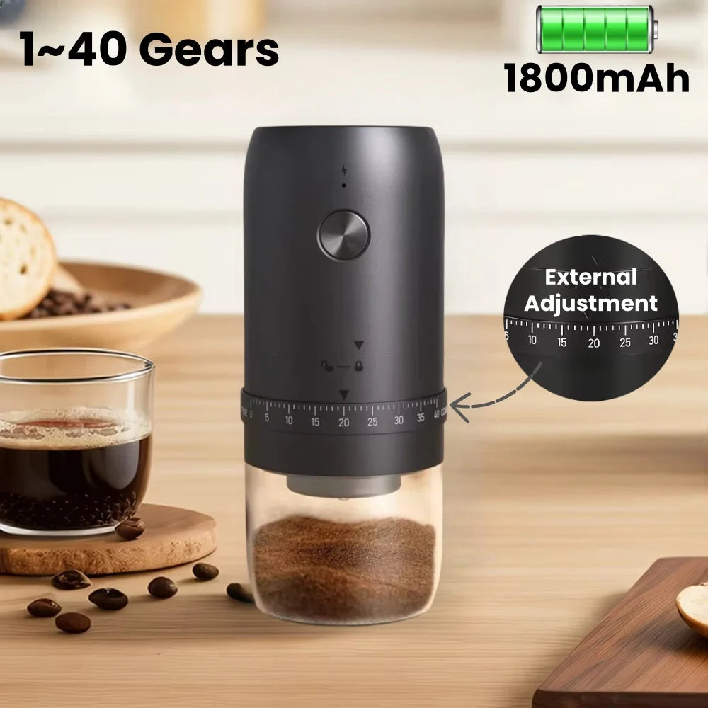 Molinillo de Café USB Portátil 40 Engranajes
