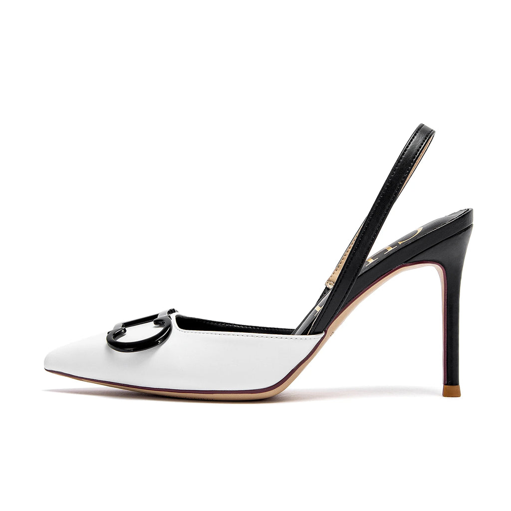Stilettos de Mujer Punta Fina con Tiras y Plataforma 9 cm