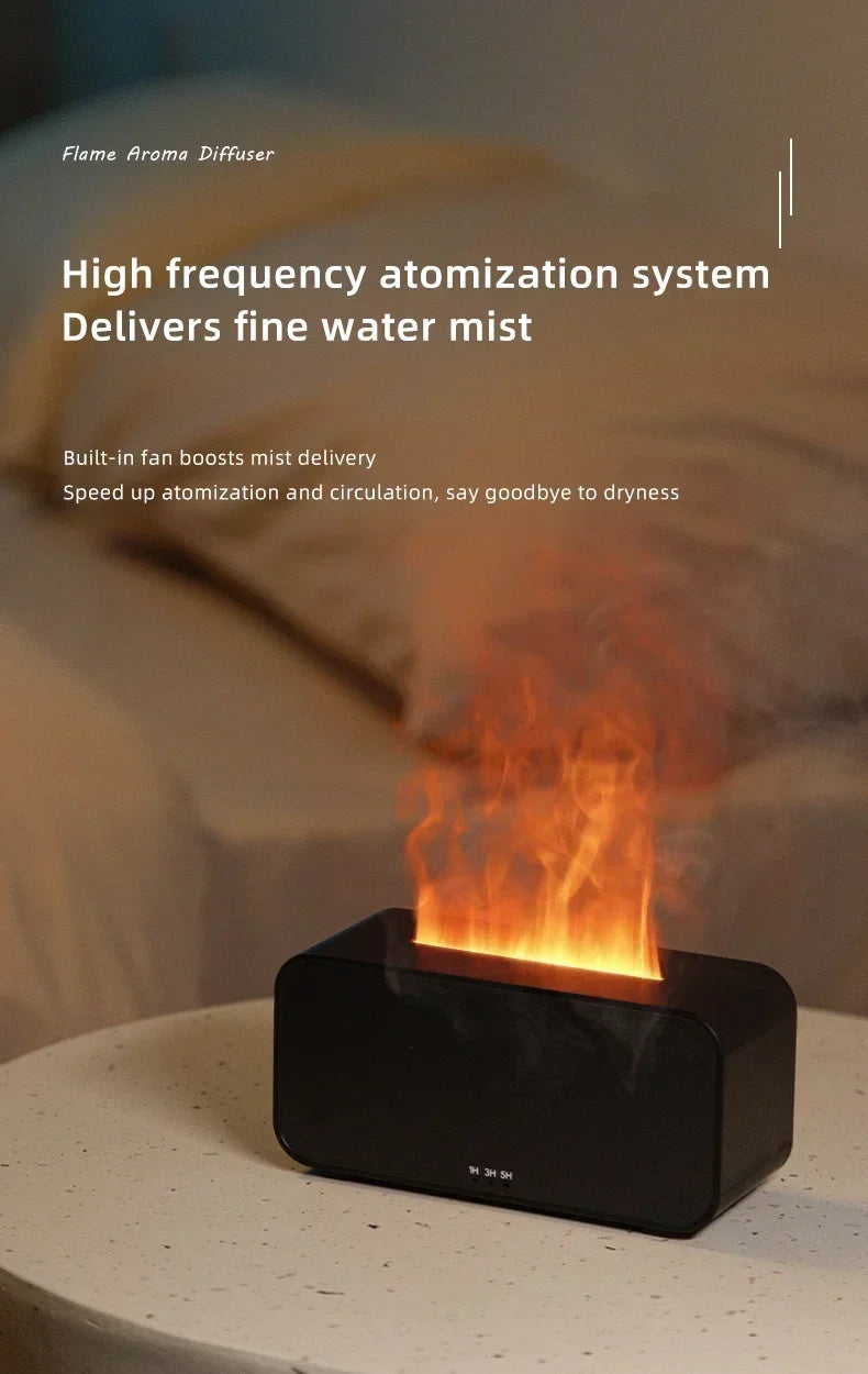 Mini Humidificador Difusor con Llama Automática