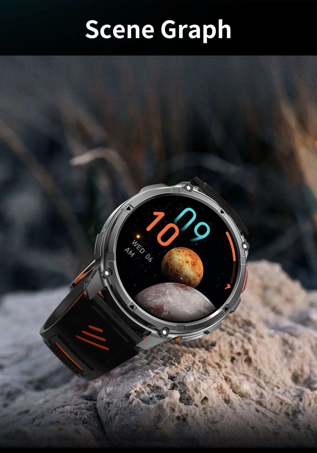 Reloj Inteligente HT33 con Linterna LED, Batería 1100mAh y Llamadas Bluetooth
