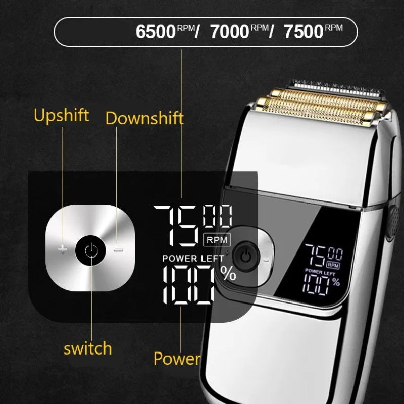 Cortadora de Pelo Recargable por USB para Hombre, Modelos KM-5027, KM-2028