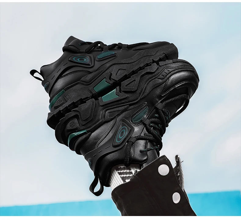Zapatos informales de suela gruesa para hombre, zapatillas deportivas antideslizantes de suela blanda para las cuatro estaciones, zapatos deportivos Joker juveniles a la moda