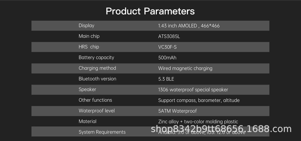 DM58 Reloj Inteligente AMOLED GPS Barómetro