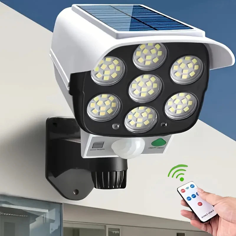 Luz Solar con Sensor de Movimiento para Exterior 77LED Reflector