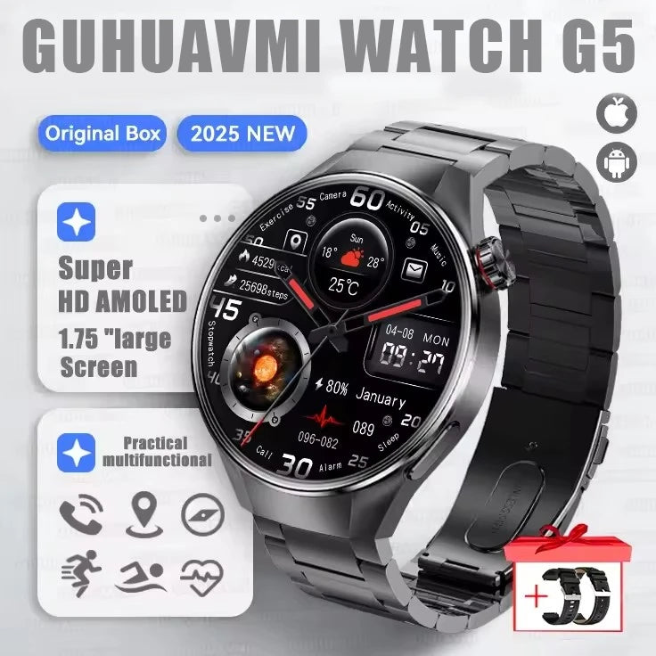 Reloj Inteligente G5 Plus con Pantalla AMOLED, GPS y Llamadas Bluetooth