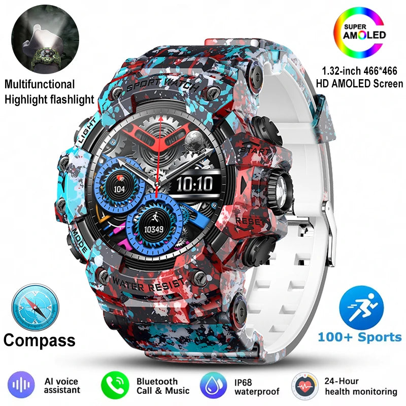 Reloj Inteligente Militar 100+ Deportes IP68