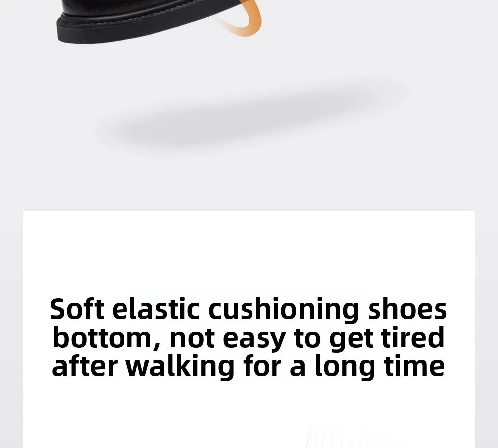 Golden Camel Zapatos informales para hombre, cómodos, antideslizantes, de cuero, con suela suave, zapatos planos para caminar, zapatos de vestir ligeros