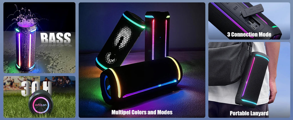 Ortizan X30 Altavoz Bluetooth Portátil 40W 30H