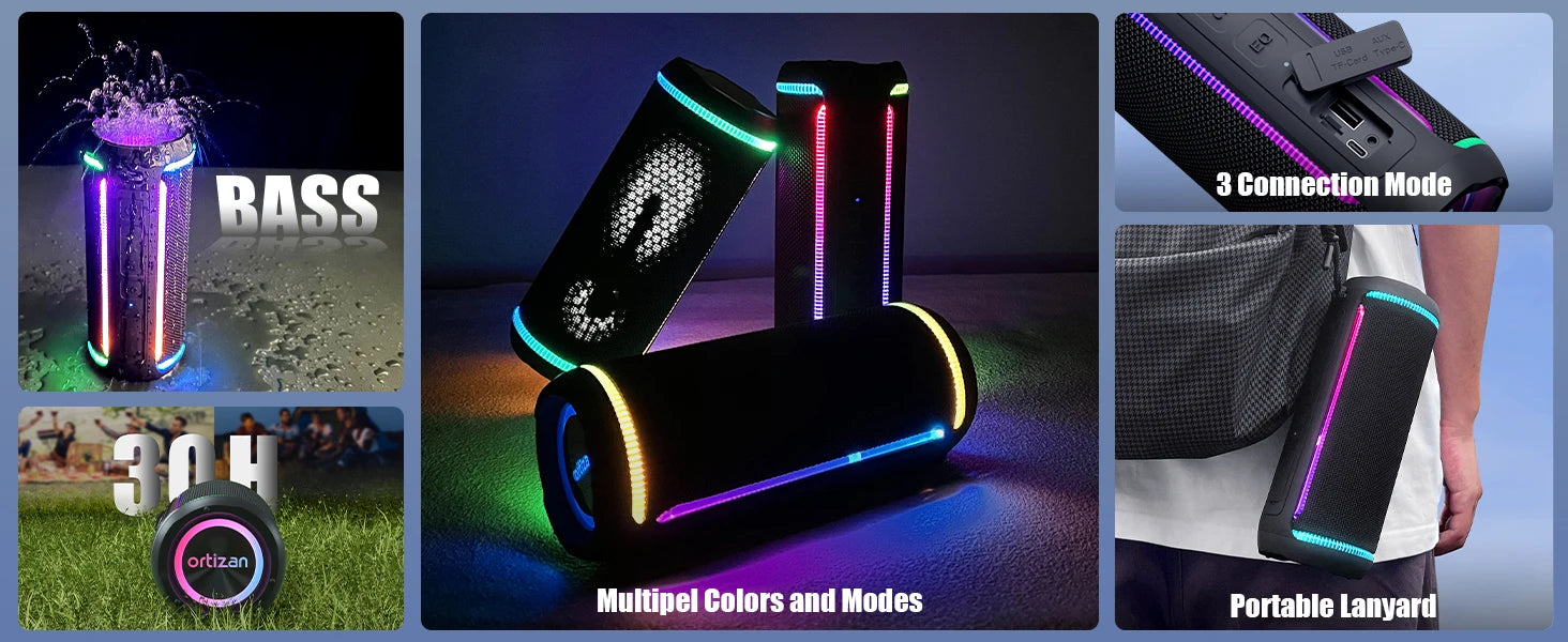 Ortizan X30 Altavoz Bluetooth Portátil 40W 30H