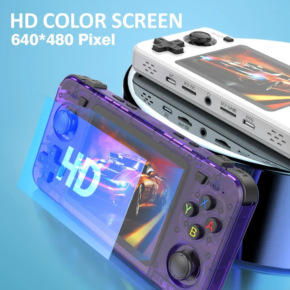 Consola de Videojuegos Retro R36H, Pantalla IPS 3.5 Pulgadas, Sistema Linux