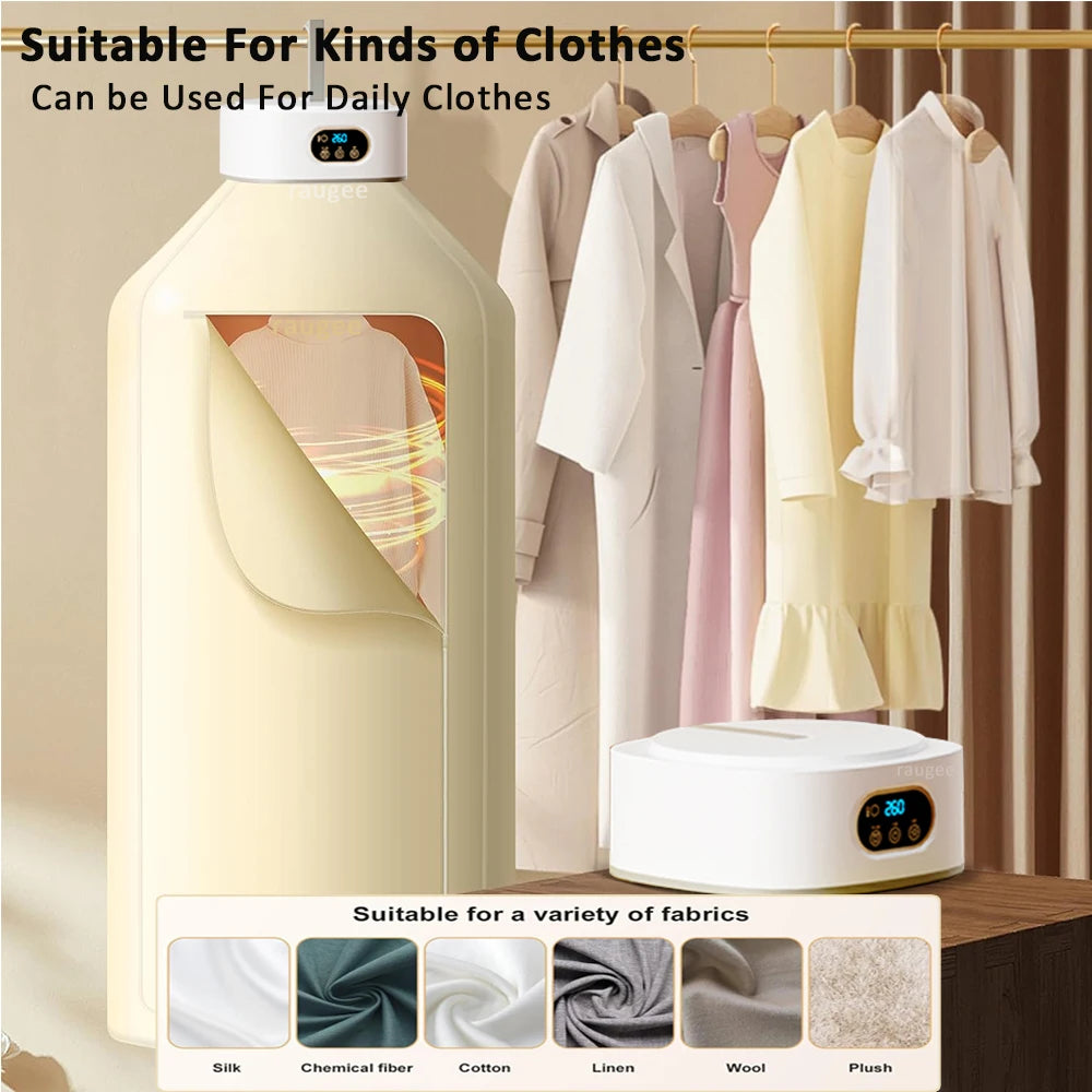 Secadora de ropa portátil plegable con esterilización UV y control remoto