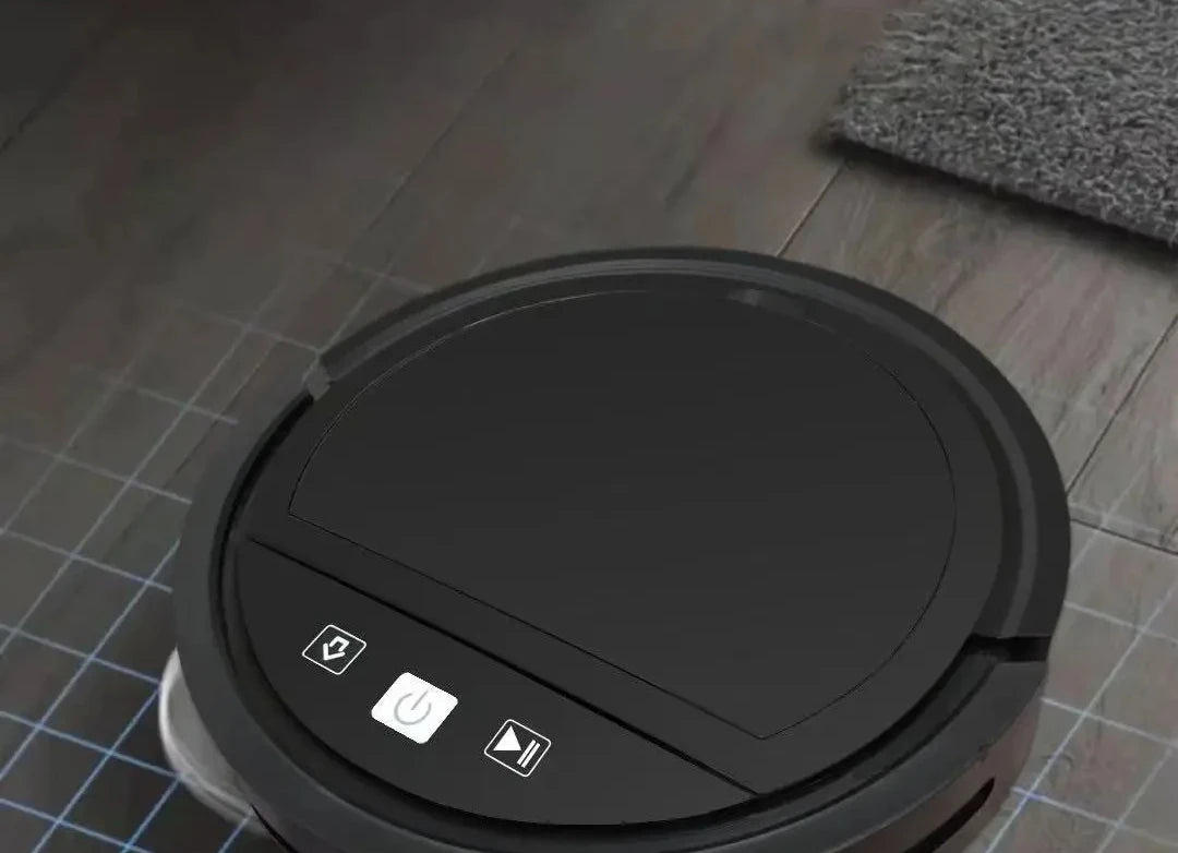 Robot Aspirador Inteligente con Control Remoto, Recarga Automática, Limpieza de Suelos