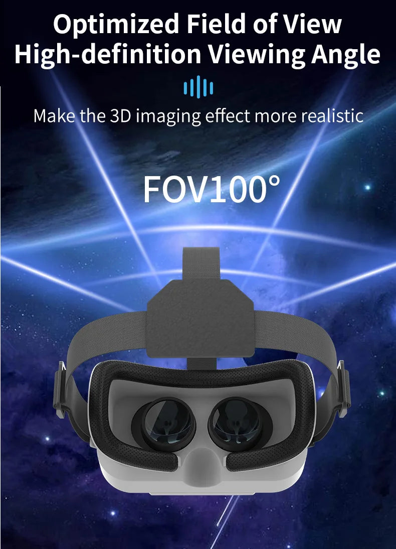 Viar 3D gafas de realidad Virtual VR auriculares casco dispositivos lentes gafas inteligentes para teléfono inteligente Realidade juego móvil Hedset